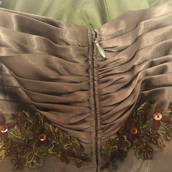 NEW Olive green formal dress! - Picture 3 of 6